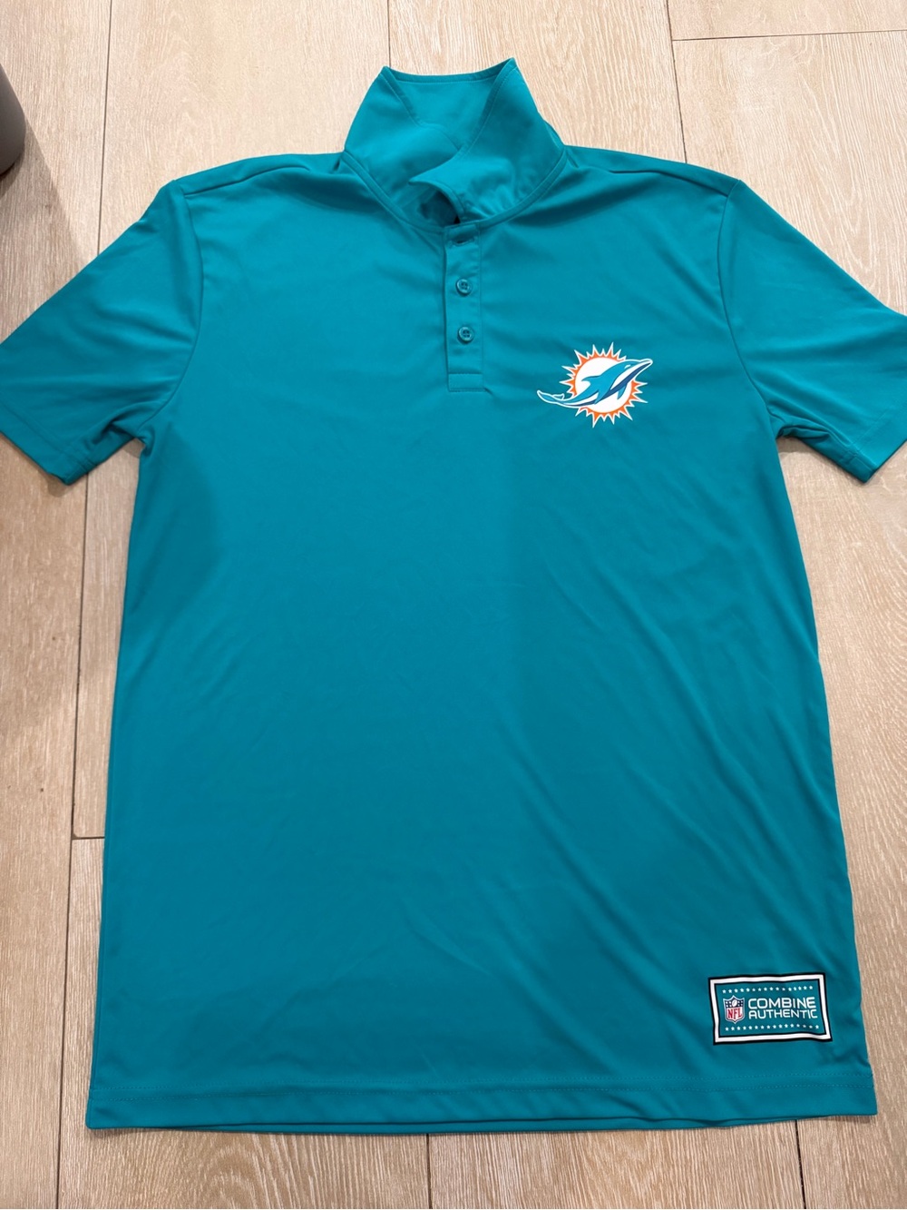 NFL Teal Miami Dolphins Performance Polo